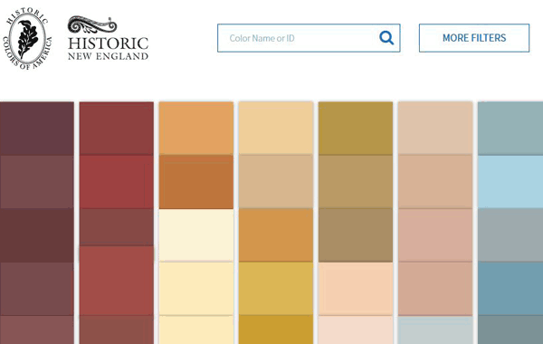 California Paint Color Chart